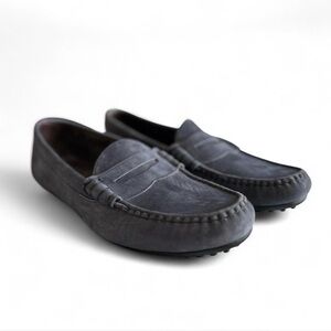 Allen Edmonds Blue Suede Driving Penny Loafers Ventura HWY Moccasins Men's 11